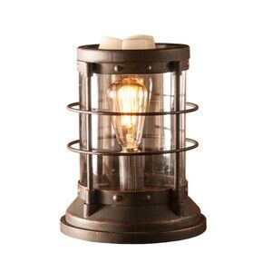 ScentSationals Nautical Edison Wax Warmer Brown Metal Glass 8.5-in Aromatherapy